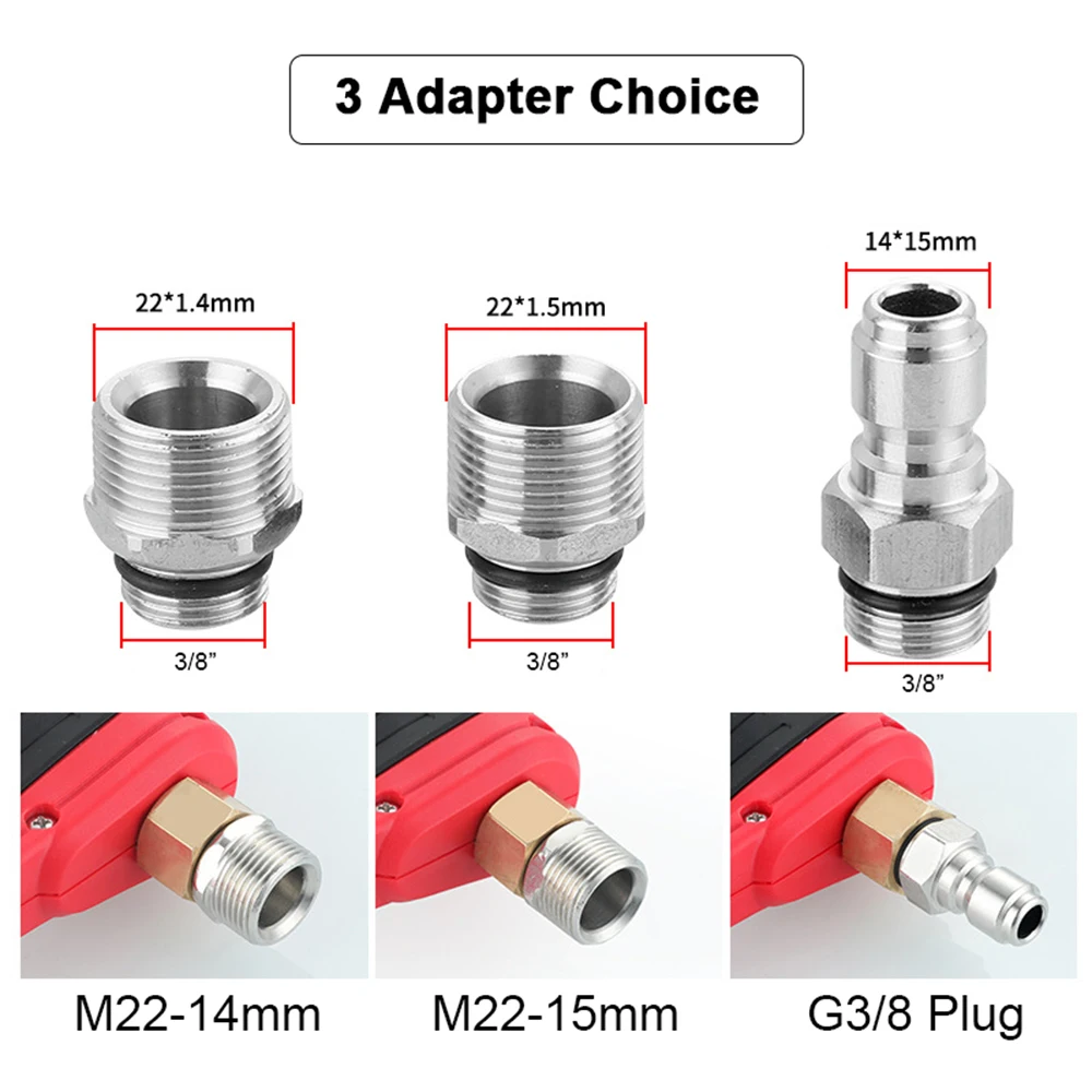 Пистолет для мойки высокого давления набор ручной 5 насадок диаметром 1/4 дюйма 35
