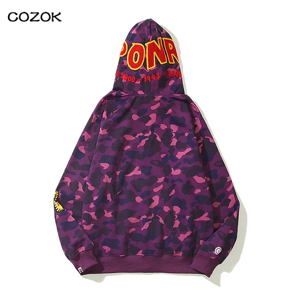 

Free shipping Couple Hoodies Camouflage Zipper Jacket Spring And Autumn Warm Women Clothes Embroidery Coat Plus Size Casual