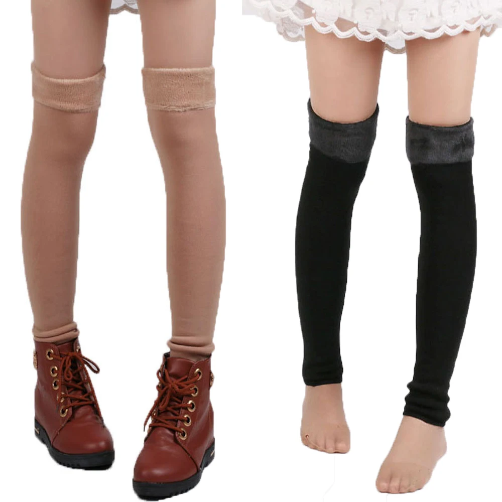 

Женские зимние теплые гетры, длинные носки, утолщенные до колена, тонкие удобные черные мягкие плюшевые гетры, гетры Beenwarmers