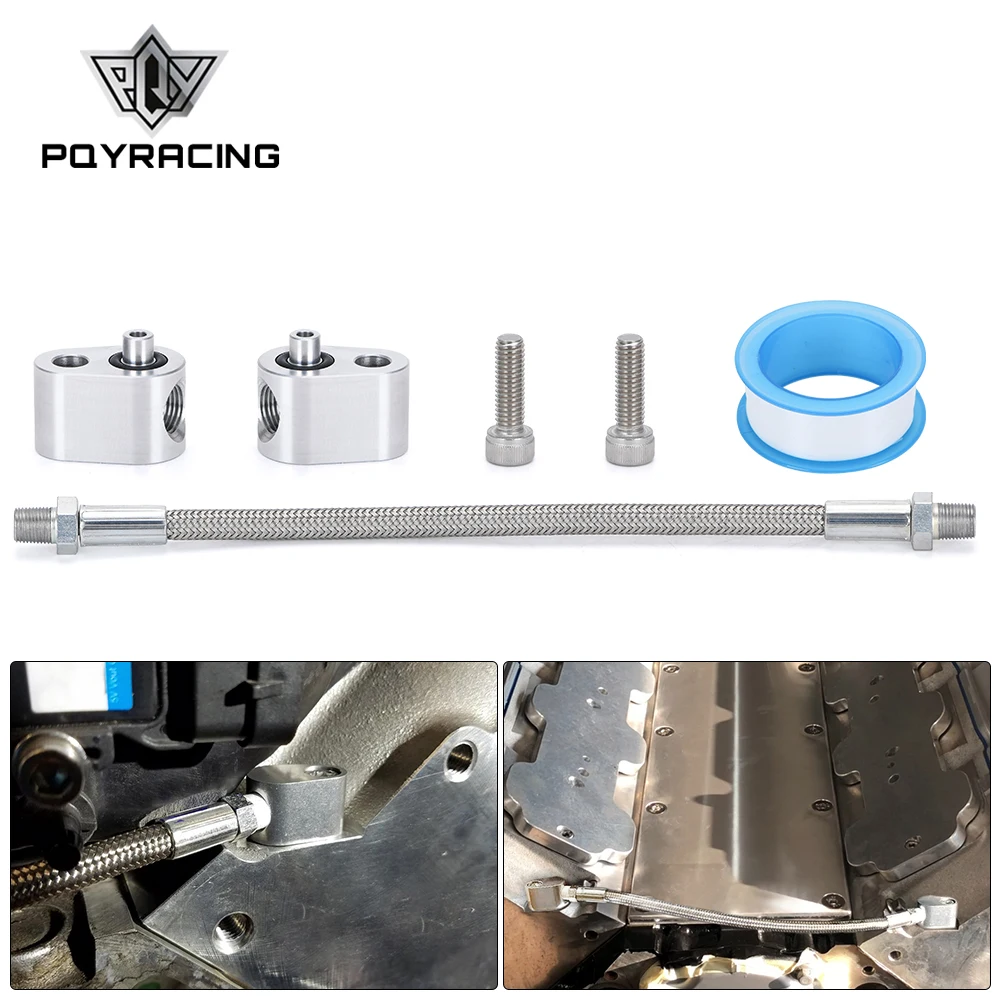 

LS Cylinder Head Coolant Steam Port Crossover Throttle Body Bypass Hose Kit For GM Serie LS1 LSX LM7 LR4 LQ4 LS6 L59 LQ9 LM4 L33