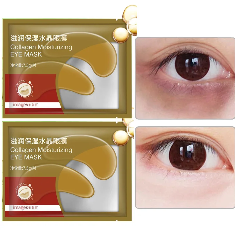 

2 Pair Collagen Eye Patches Removal Wrinkles Circles Vc Hyaluronic Acid Eyes Sleep Mask Face Skin Care