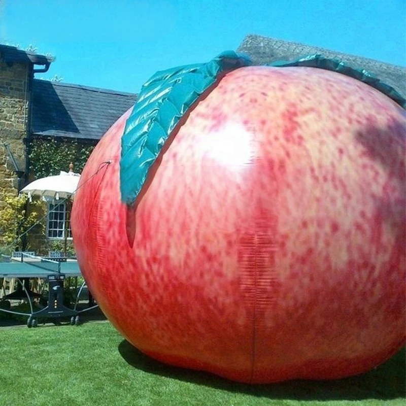 lifelike 3m giant inflatable Creative advertisements peach fruit balloon for commercial event