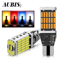 w16w wy16w canbus no error t15 led light 4014 45smd for auto bcakup reverse lamp car tail brake bulbs 6000k 12v white red amber