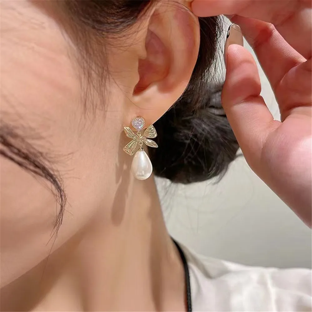

Plated Gold Earrings Mountings Pearl Ear Wires Earrings Hook Findings Settings for DIY Stud Earrings Jewelry Making