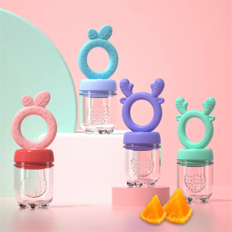 Silicone Pacifiers For Babies Newborn Baby Fresh Food Fruit Pacifier Nipple Infant Food Masher Care Safety Tool Baby Accessories
