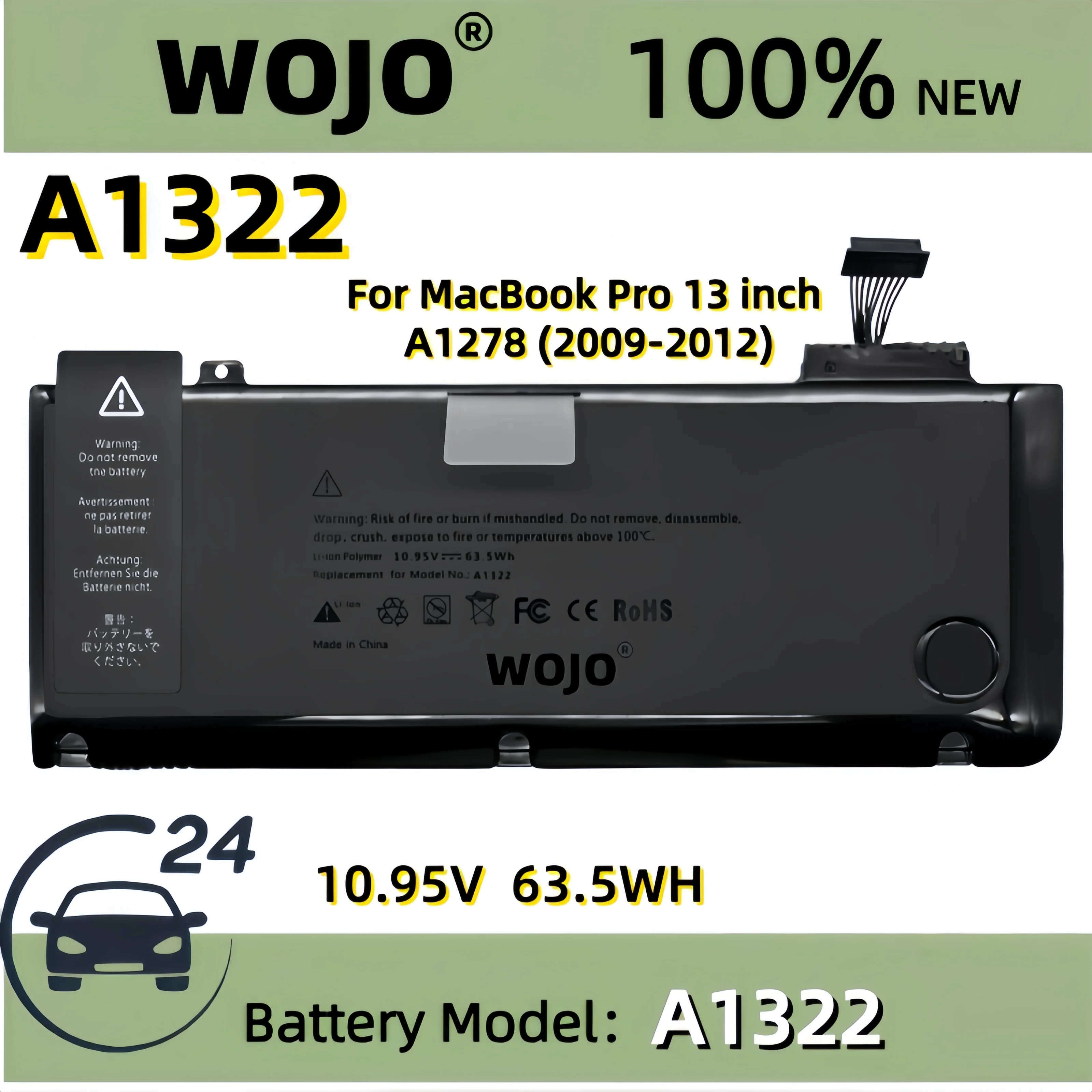 Фото A1322 A1245 A1331 A1437 A2669 A2797 7,2 В 37 Втч Аккумулятор для ноутбука Apple MacBook Air 13 дюймов A1237 A1304 №3