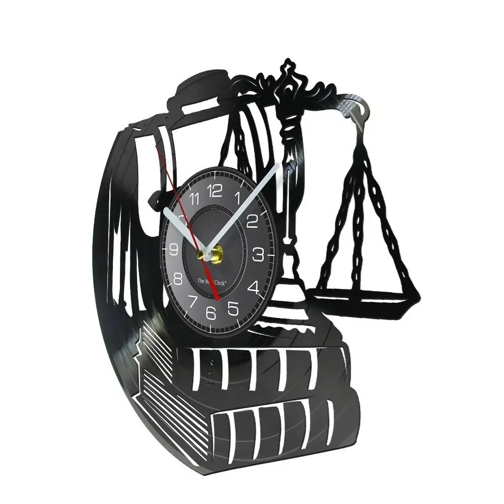 Настенные часы с виниловой пластиной в винтажном стиле