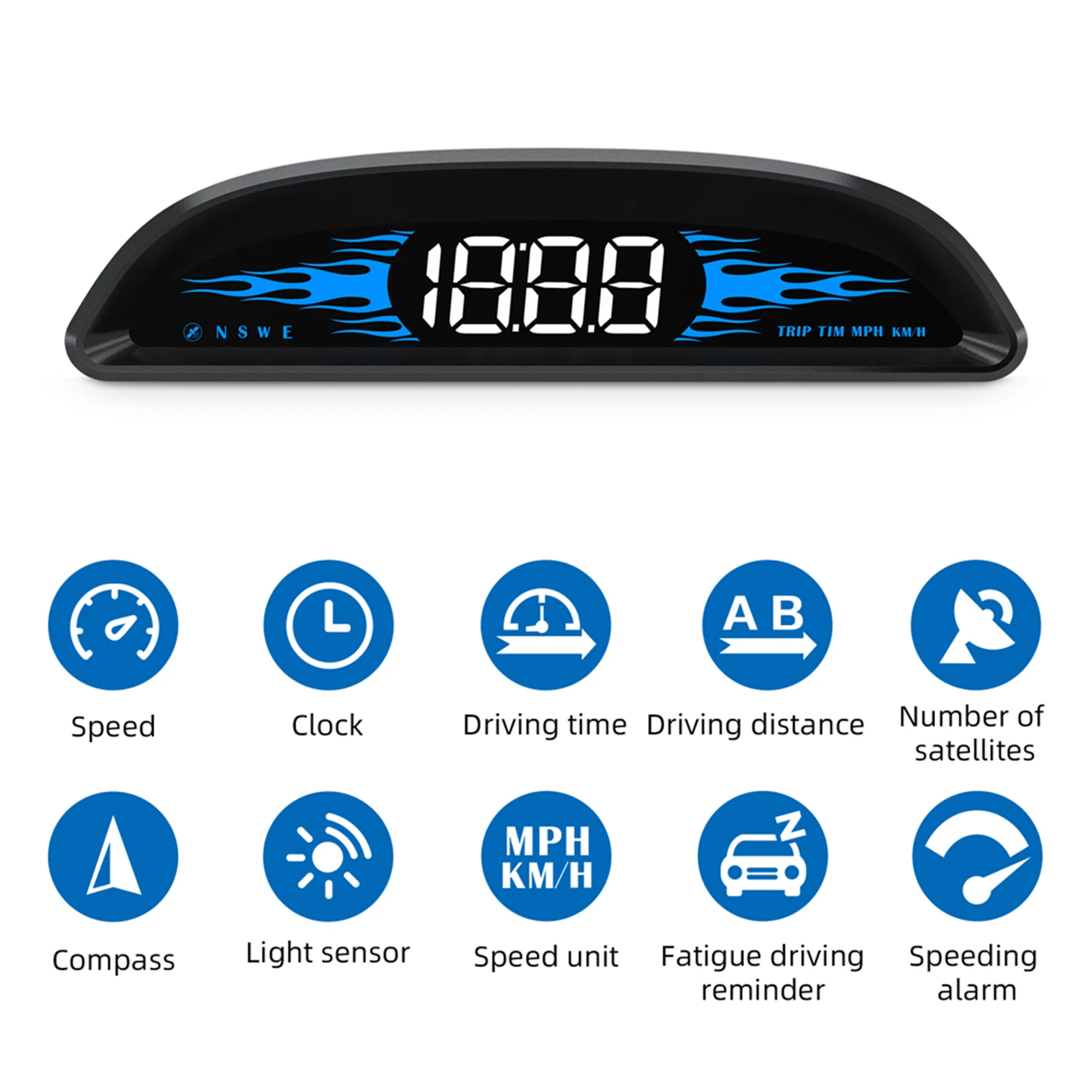 Автомобильный дисплей HUD цифровой GPS-навигатор датчик скорости двойная система