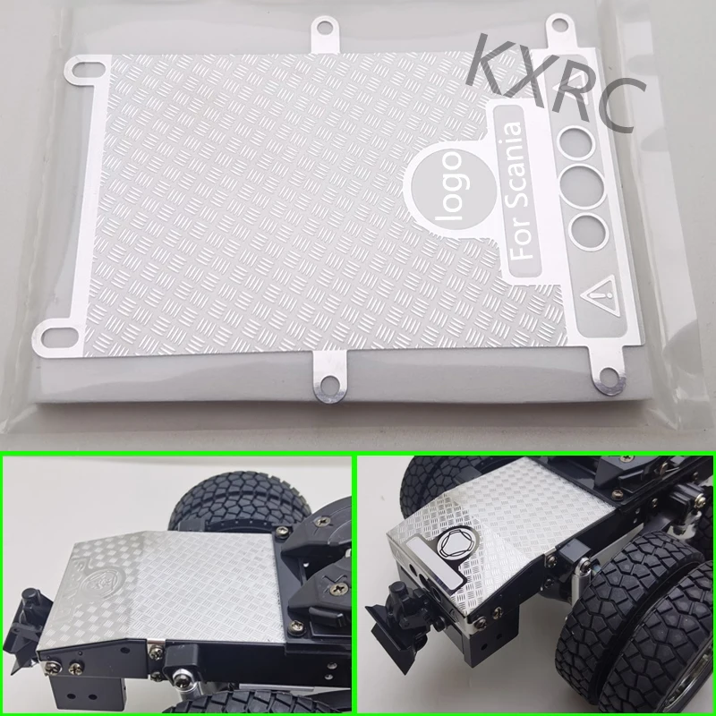 

KXRC Metal Skid Plate Decorative Tail Lift 8x4 Trailer Accessories for 1/14 Tamiya RC Truck Scania 770S 56371 DIY Upgrade Parts