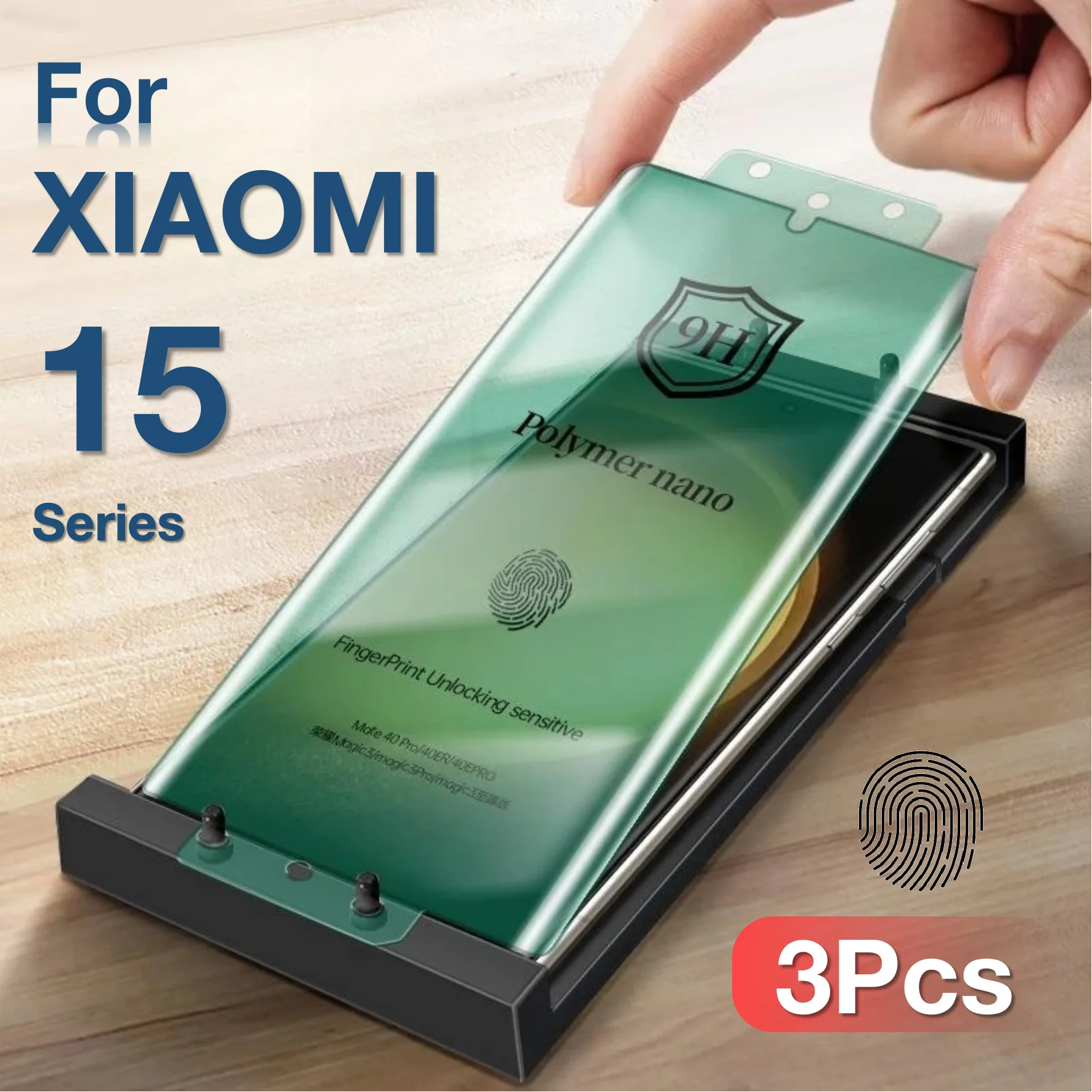 Фото 3 шт. для Xiaomi Mi15 Mi14 Mi13 Mi12 Mi11 Mi10 Mi 15 14 13 12 11 10 Pro Ultra Защитная пленка для экрана с комплектом, не закаленное стекло №1