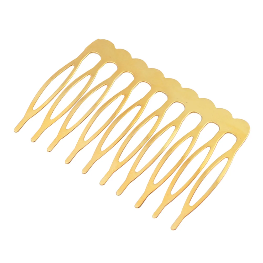 

Hair Comb Bridal Metal Women Side Accessories Combs Inserted Wedding Veil Wire Clip Pieces Clips Diy Headdress Teeth Iron