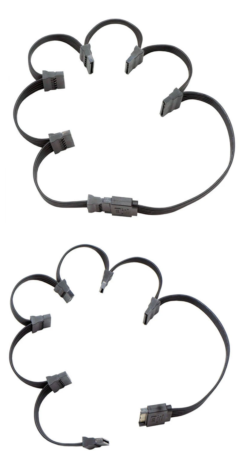 5-проводной удлинительный кабель SATA 15pin папа-мама от 1 до 2 3 4 5 6 для интерфейса