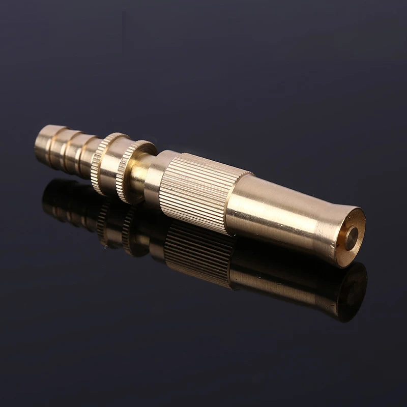 

12-14mm Solid Brass Hose Nozzle Duty HIGH Pressure Nozzle for Garden Hose New