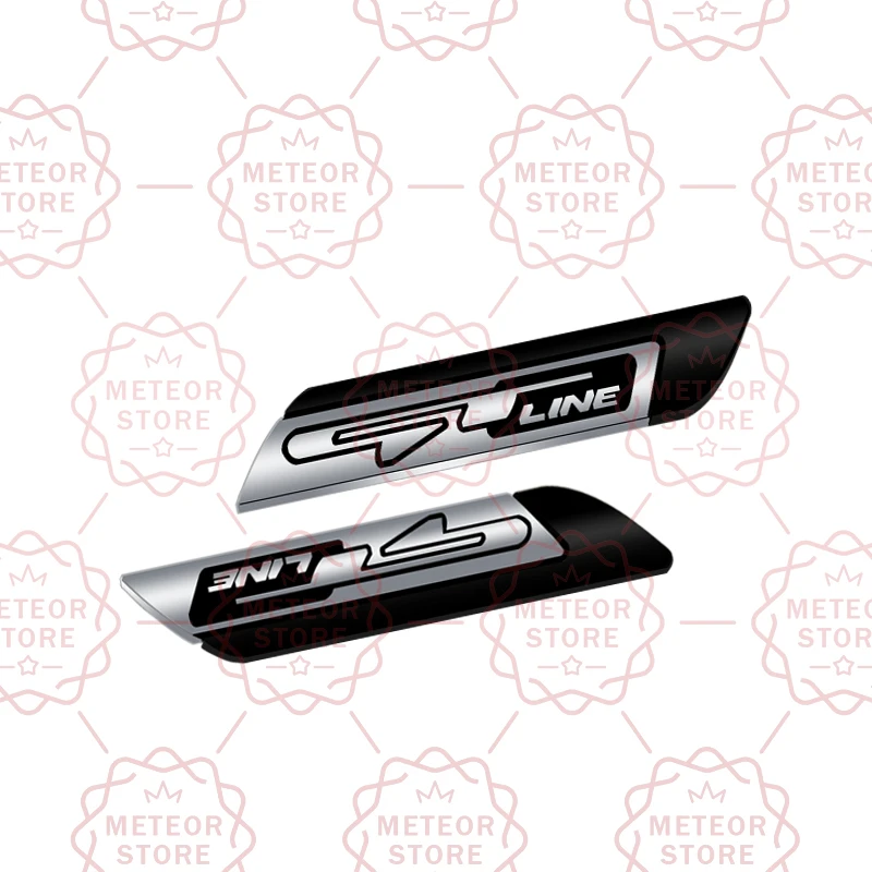 

2 шт Автомобильная табличка GT Line металлический значок корпус боковая наклейка эмблема для KN Optima Ceed Sportage Sorento Stonic Rio Niro K5 K3