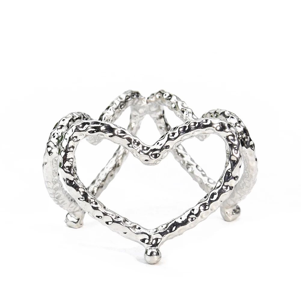 

Heart Crystal Ball Base Metal Display Stand Rack Sphere Globe Stone Jewelry Holder Pedestal Home Decor Craft Photography Props