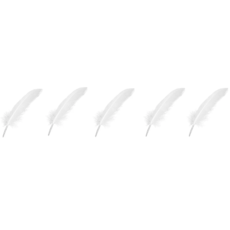 

500Pcs White Feathers Goose Craft For Party Hat Crafts Wedding Decoration 15-22Cm