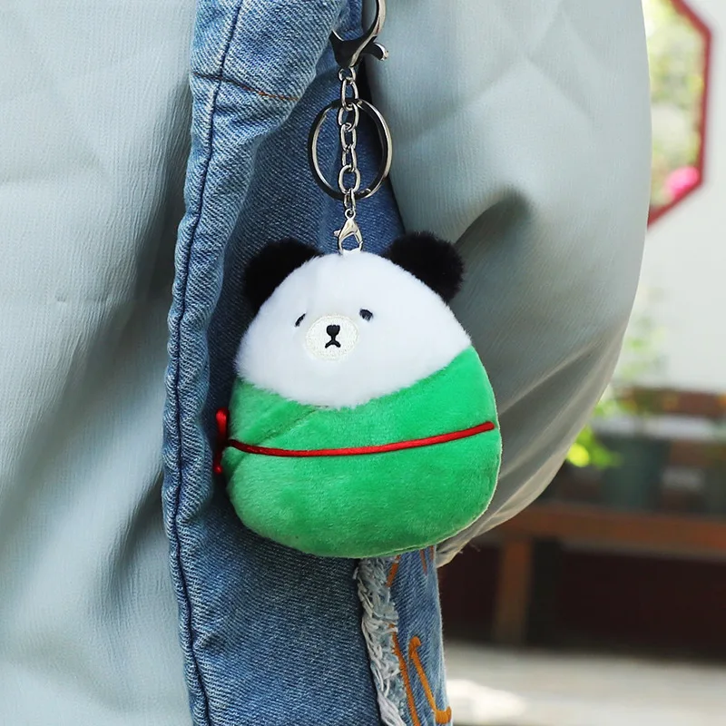 Новинка дракон лодка фестиваль Zongzi панда искусственные украшения модный брелок