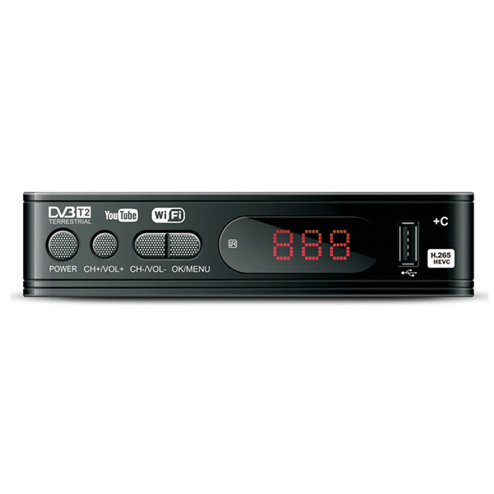 1080P Digital TV Box Converter DVB-T2 H.265 IPTV Set Top Box Video Display Receiver Player EU Plug Supports High Definition images - 6