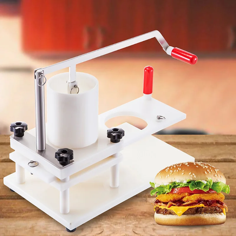 

110-130mm Commercial Hamburger Patty Maker Manual Hamburger Forming Machine Burger Press With 500pcs Hamburger Patty Paper Sheet