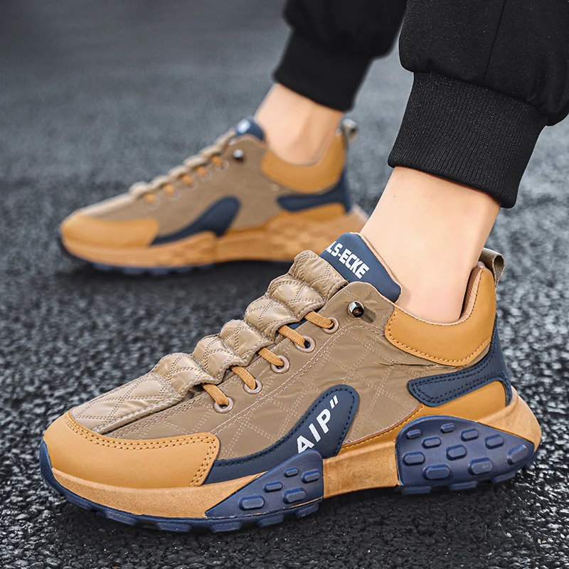 Men Leather Casual Shoes Unisex Higher Bottom Lightweight Waterproof Sneakers for Male Hot Sale Fashion Men Shoes Free Shipping