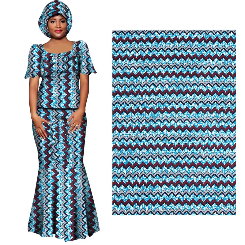 Африканский полиэстер Анкара ткань для лоскутного шитья настоящая воск высокого