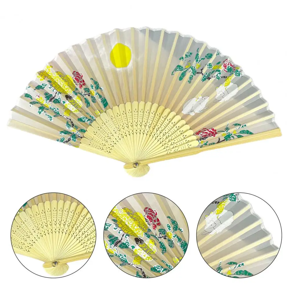 

Party Fan Exquisite Chinese Style Folding Fan with Tassel Design Ultralight Portable Hand Held Fan for Cosplay Party Props