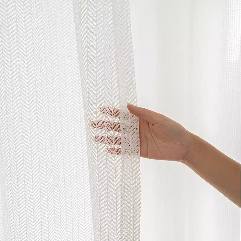 Шторы XIMING шифоновые просвечивающие белые