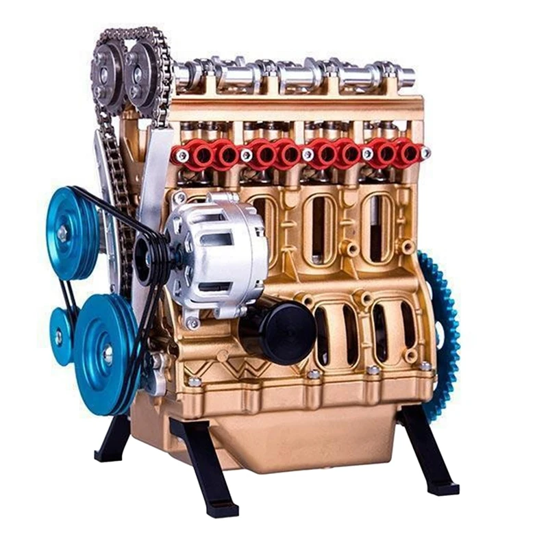 

4-Cylinder Desktop Engine Toy Adult Toy Engine Models Resin Ornaments, Decorations,Desktop Ornaments, Industrial Style