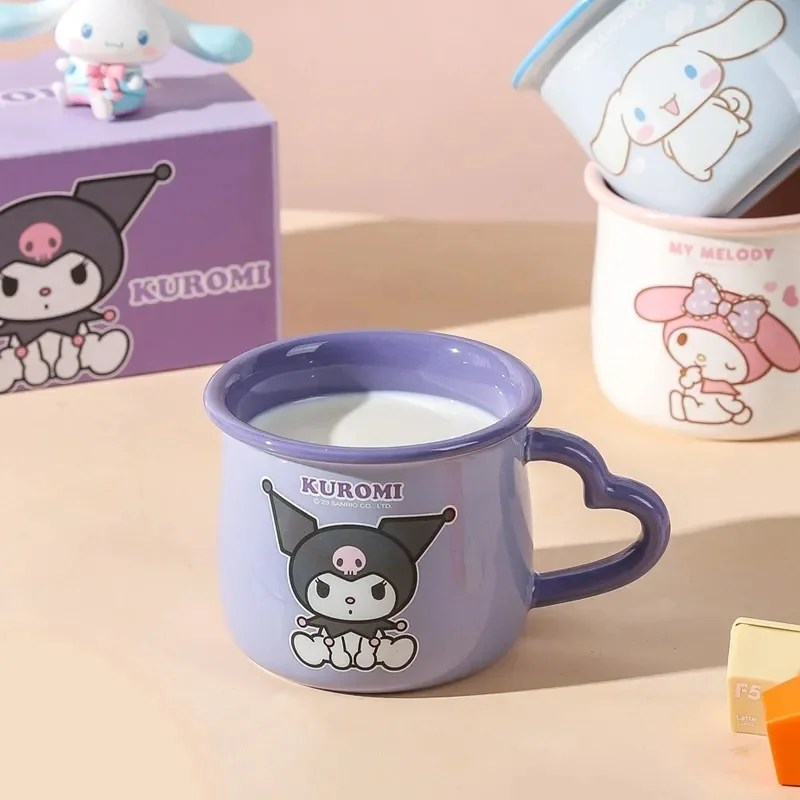 Sanrio серия семья Kuromi Корица моя мелодия кружка керамическая для завтрака молочная