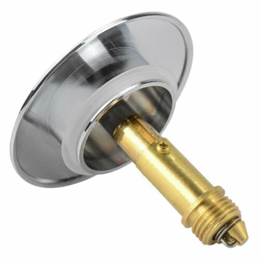 

Sink Fitting Bouncing Core Sink Drain Stopper Solid Brass Easy Pop-up Design Kits M16x1.5 M8 Screw Thread Sink