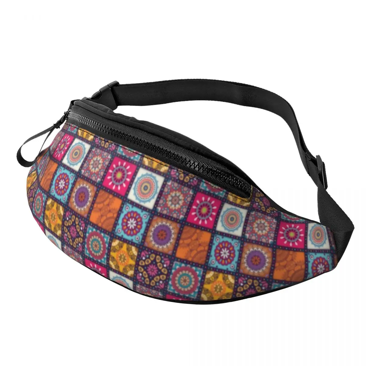 

Patchwork Bohemia Waist Bag Color Mandala Teenagers Naturehike Waist Pack Funny Polyester Bag