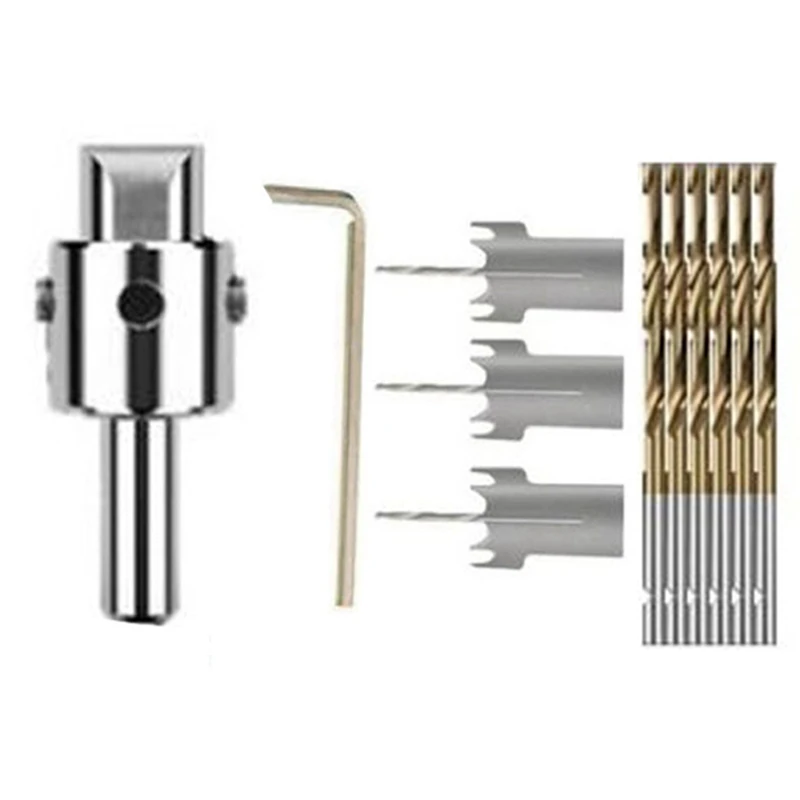 

10Pcs Wood Bead Maker Beads Drill Bit Milling Cutter Kit Woodworking Tool(Blade Size:16/18/20Mm)