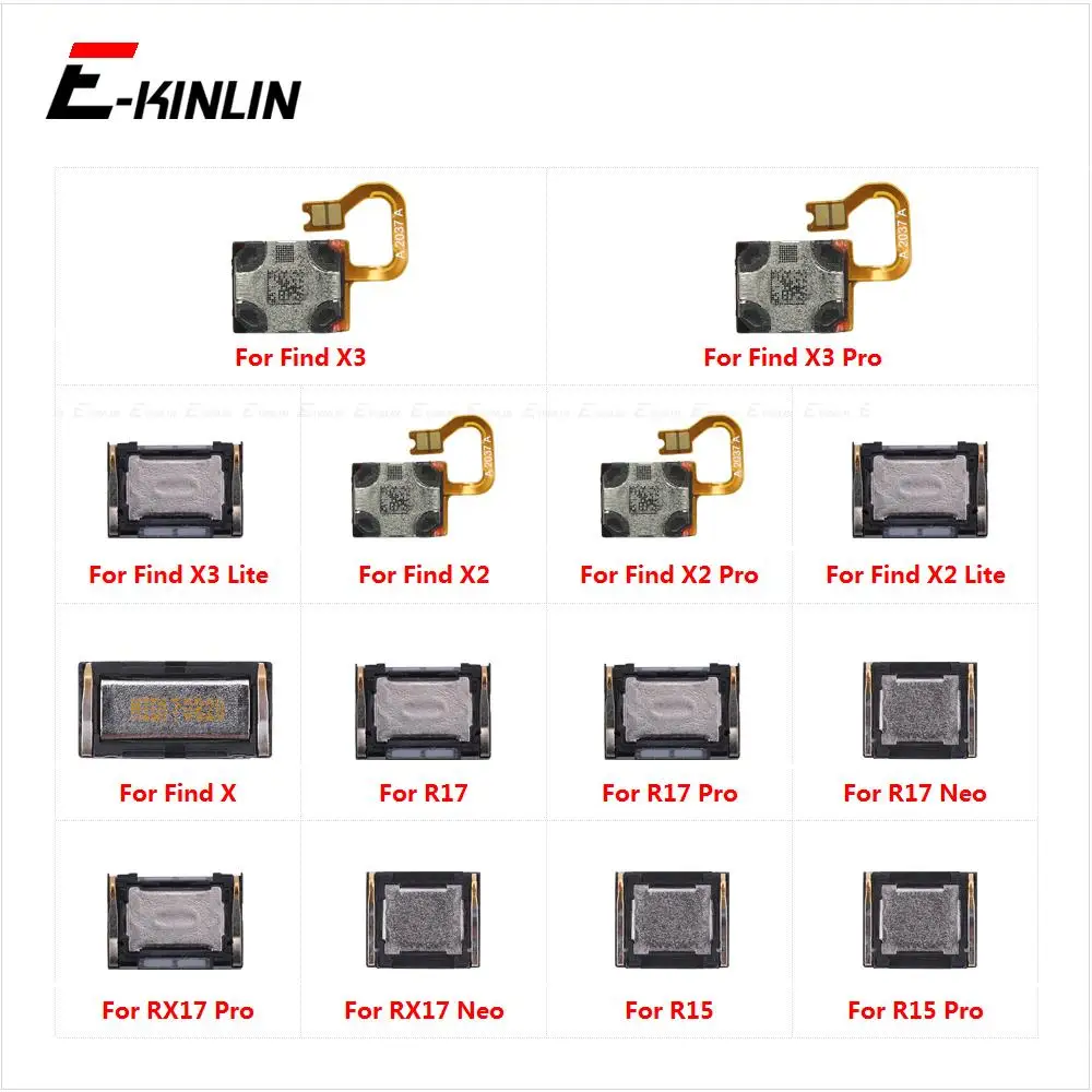 

Top Ear Speaker Sound Receiver Earpiece Flex Cable For OPPO Find X3 X2 X R17 RX17 R15 Pro Lite Neo Repair Parts