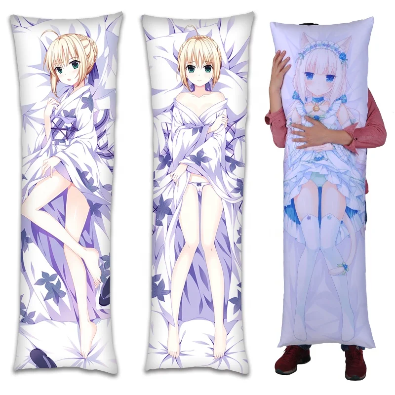 

Loli Hugging pillow case cosplay DIY 50x160cm Fate/Stay night Saber Cartoon Character Dakimakura Custom Anime Body Pillow Cover