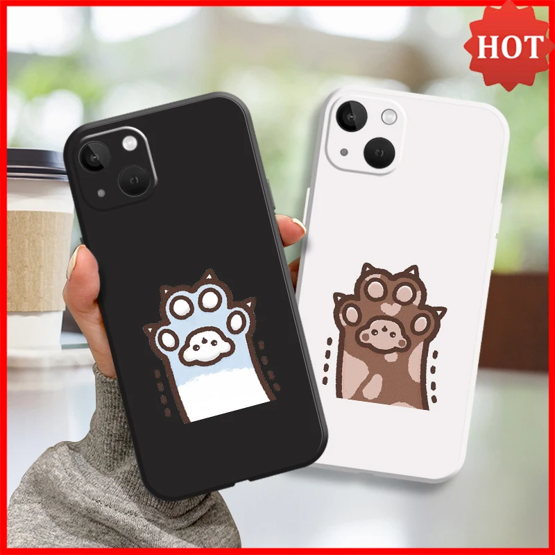 

iPhone Case For iPhone 13 11 12 Xr 7 6s ProMax Xs XR 2020 Plus Max SE Mini 8 12 X 6 Cartoon Cat Claws Cover Elecom Android