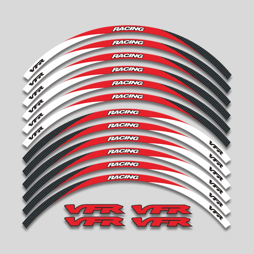 

Для Honda VFR750 VFR800 VFR1200 VFR1200F VFR 750 800 1200 1200F аксессуары для мотоциклов, наклейки на ступицу колес, обод, светоотражающая полоса