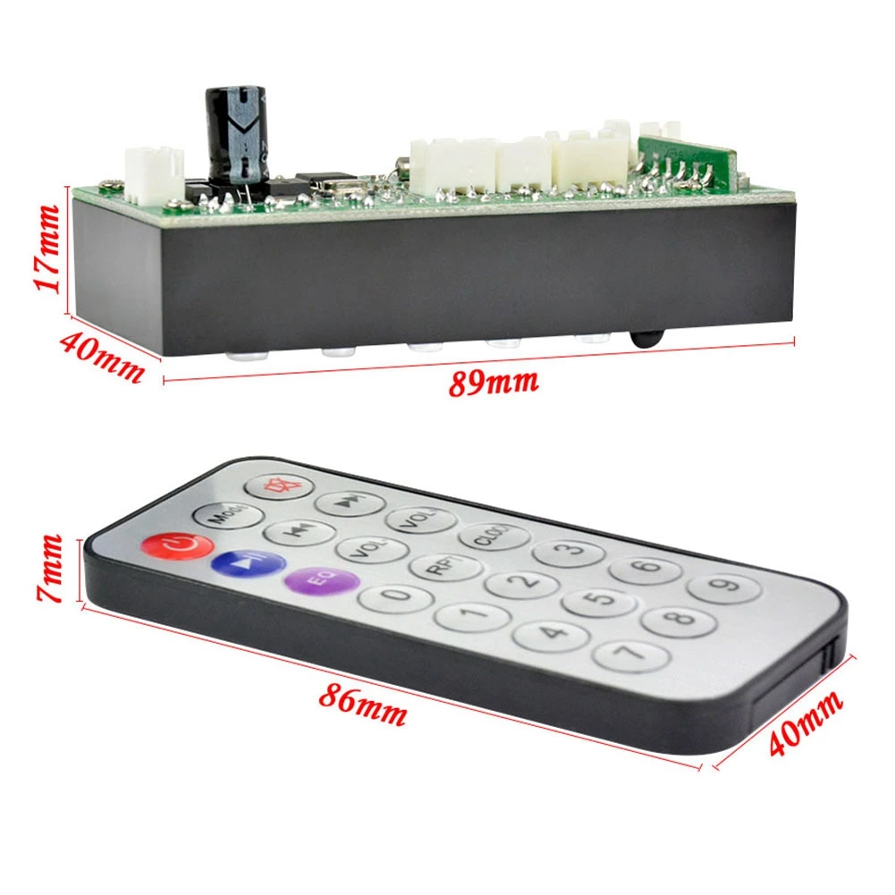 Плата декодера MP3-плеера аудио модуль поддержка MP3 WMA Bluetooth USB FM TF радио