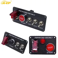 12v Switch Panel Interruptor Car Trunk LED Light Ignition Toggle Engine Start Battery Disconnect Cut Off Switches Universal