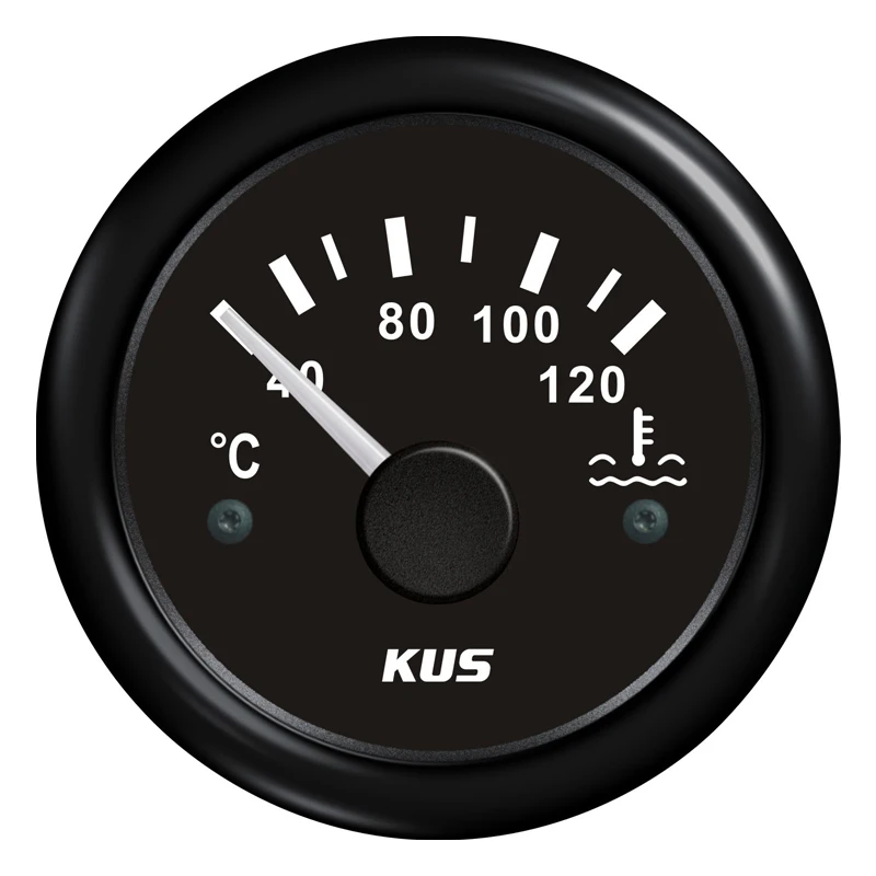 Аналоговые датчики температуры воды KUS 52 мм 40–120 ℃ Измеритель черной 287 4-22 4 Ом