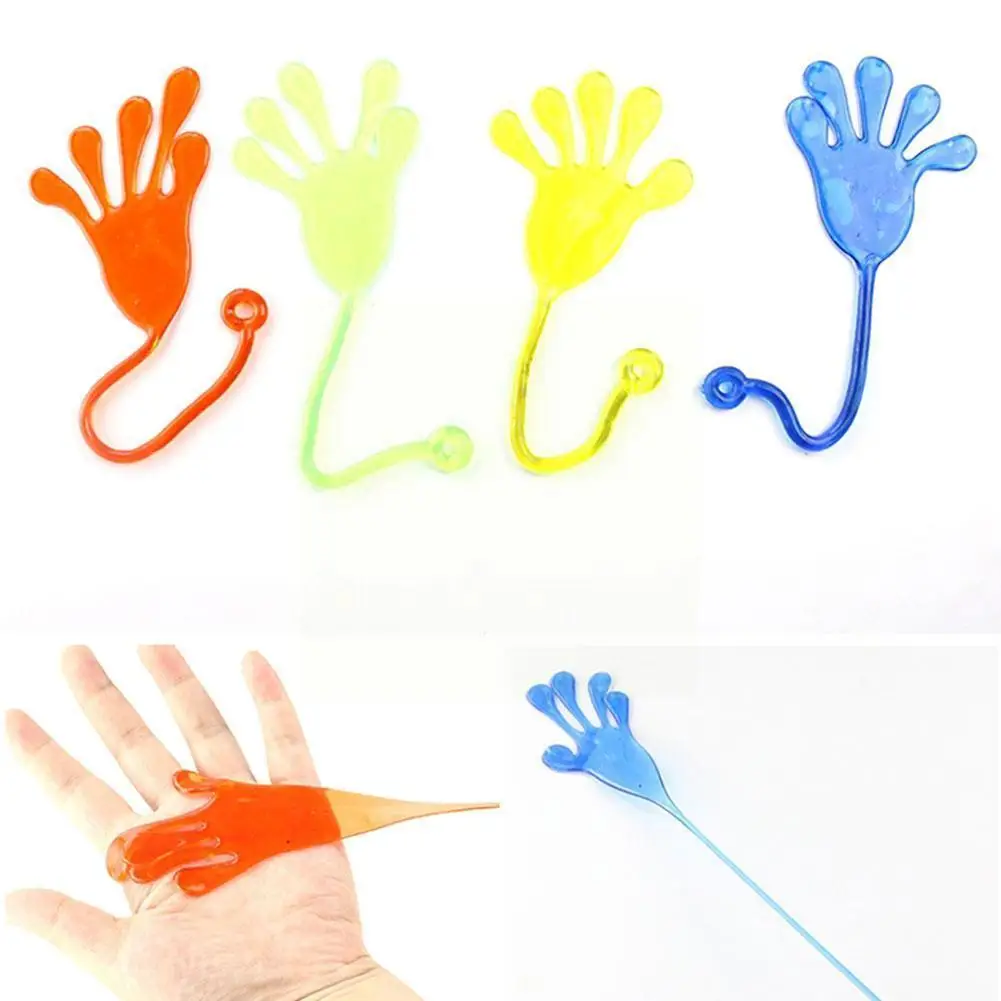 

10pcs Novelty Kids Sticky Toys Puzzle Climbing Hand Joke Decompression Practical Gift Toy Gags Wall Sticky Toys R R0m2