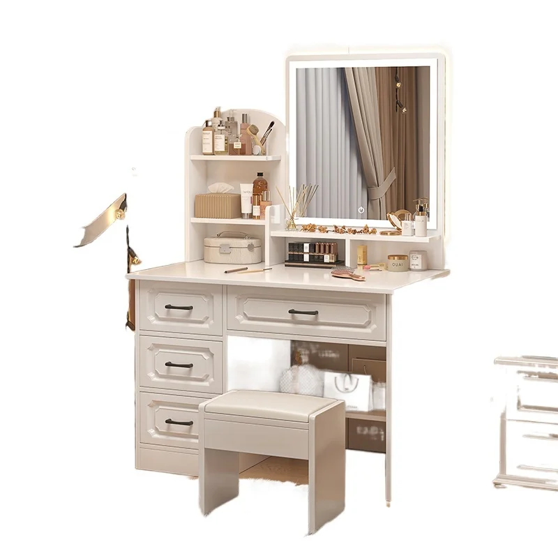 

Makeup Lacquer Dressing Table Box Mirrors Drawer Toiletries Dressing Table Cabinets Living Room Penteadeira Bedroom Furniture