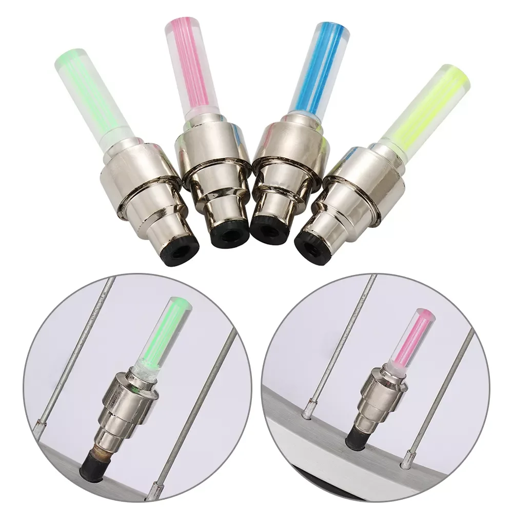 

NEW2023 2 Pcs Neon Lights Color Tyre Wheel Valve Cap Light LED Lamp Flash Car Tire Valve Caps Air Cover Tire Rim Valve Wheel Ste