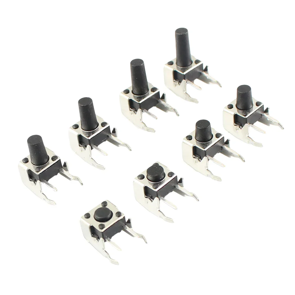 Микропереключатель 6x6x4 1000 шт. 3/5/6/7/8/8.5/9/10/11/12 мм Мгновенный стент тактильная Кнопка
