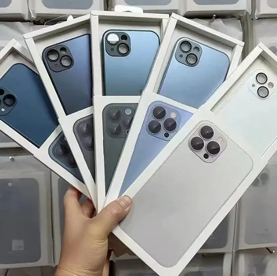 

AG Frosted Glass Case for phone14 13 12 Promax Plus Phone Case with Lens Film Protector All-Inclusive Protective Cover