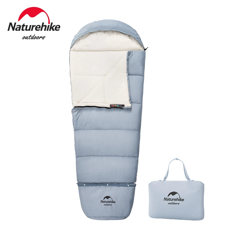 Naturehike Ultralight Outdoor Travel Camping Portable Lengthen Splicing Cotton Children Envelope Sleeping Bag NH21MSD01