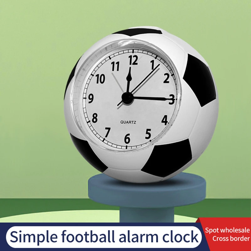 

Desktop Decoration Football Clock Ball Shaped Alarm Clock For Outdoor Camping Bedsides Bedroom Birthday Children's Gifts