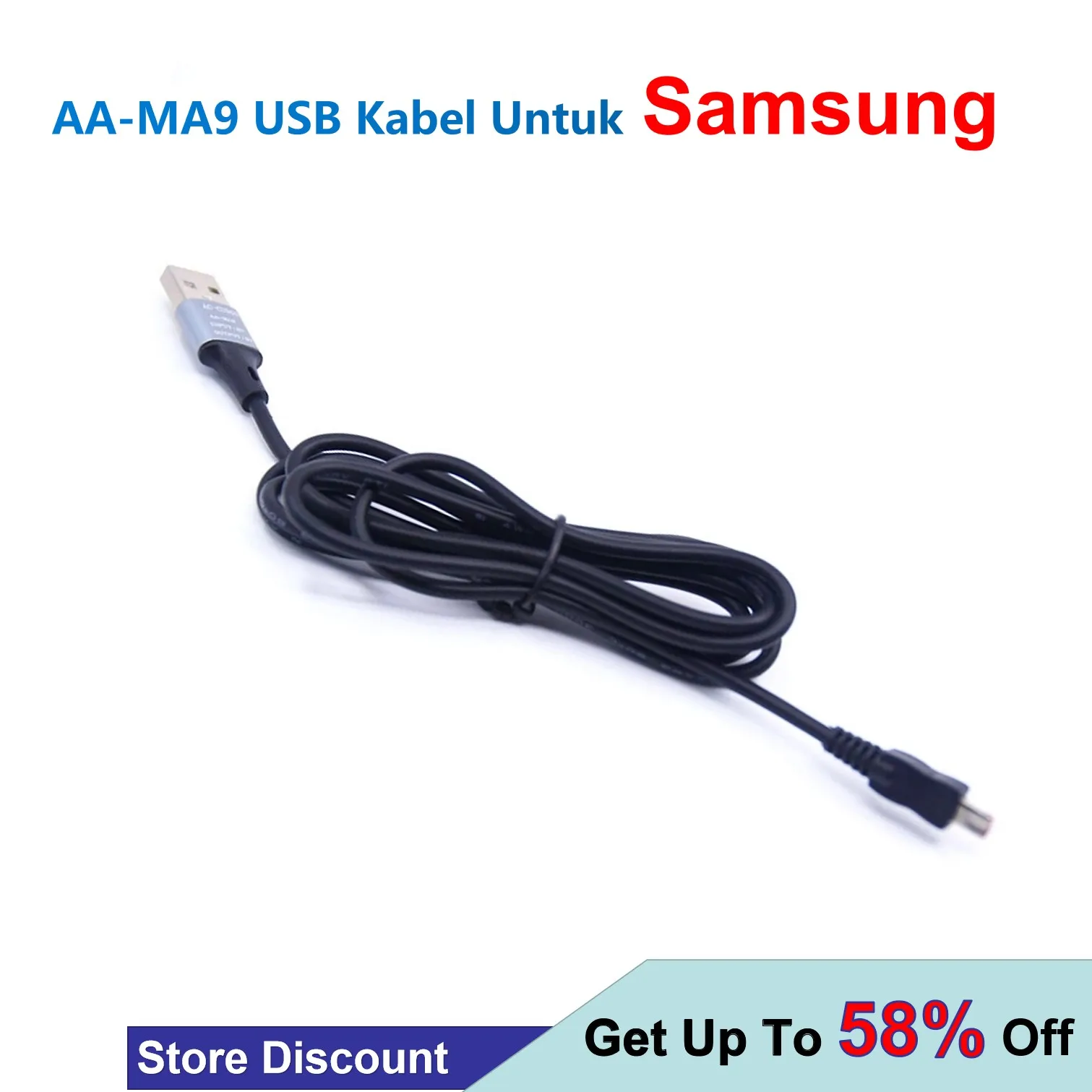 

AA-MA9 DC Power Adapter USB Kabel Untuk Samsung HMX-Q QF20 H200 H203 H204 H205 H220 H300 H303 H304 H305 H405 S10 S15 S16 SMX-K44