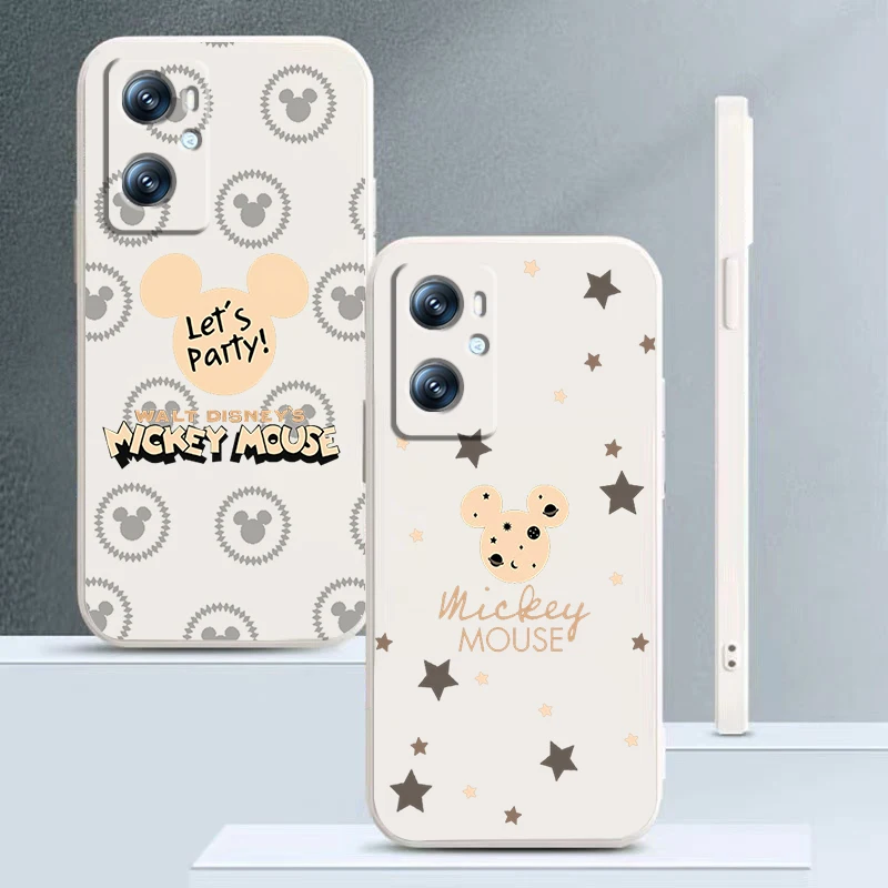 

Phone Case For OPPO A96 A94 A93 A77 A76 A74 A72 A57 A53S A16 A9 Find X5 X3 Lite F21 5G Cute Mickey Minnie Mouse Art Liquid Rope