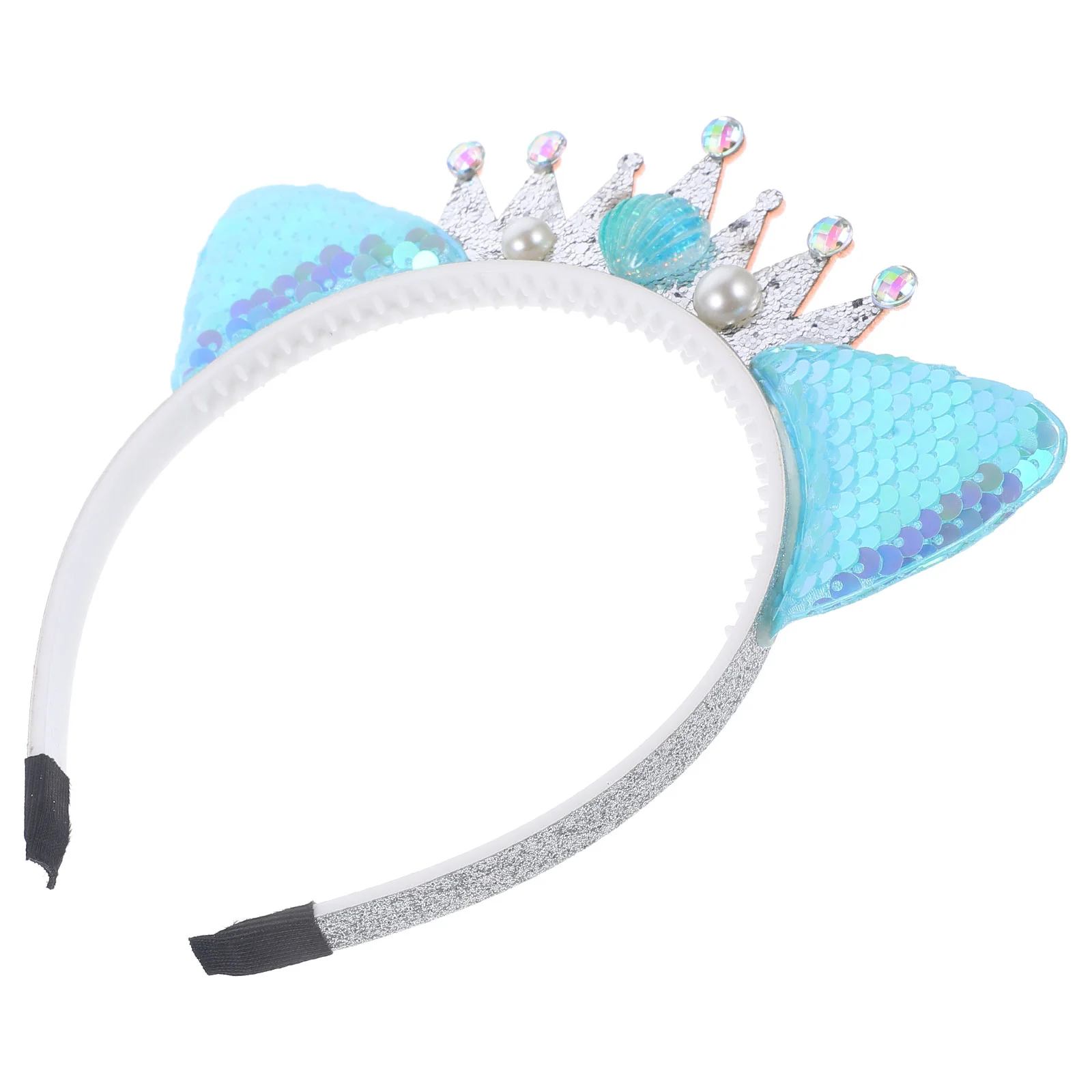 

Metal Cat Ear Sequin Crown Child Cosplay Accessories Hair Band Fabric Party Headwear