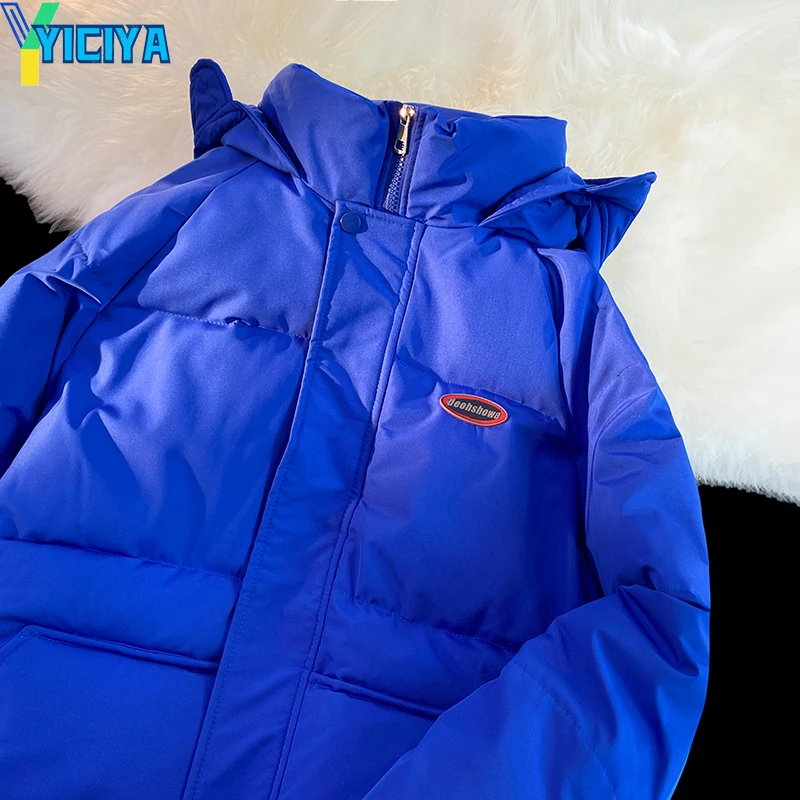 YICIYA Winter Jacket Women 2023 Oversize Thick Cotton Padded Coat Female Fashion Hooded Loose Bubble Coats Women's Puffer Parkas